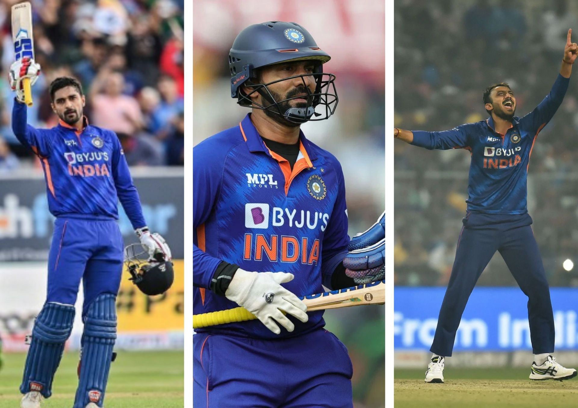 Three players who could unfortunately miss the cut for the 2nd T20 international against England (Picture Credits: Instagram/ Deepak Hooda; Getty Images).