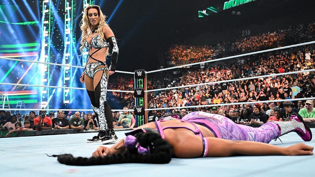 Carmella attacked Bianca Belair following her loss last night at WWE Money in the Bank
