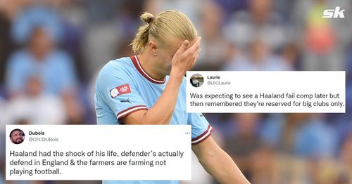 Fand mock Erling Haaland after poor Manchester City debut