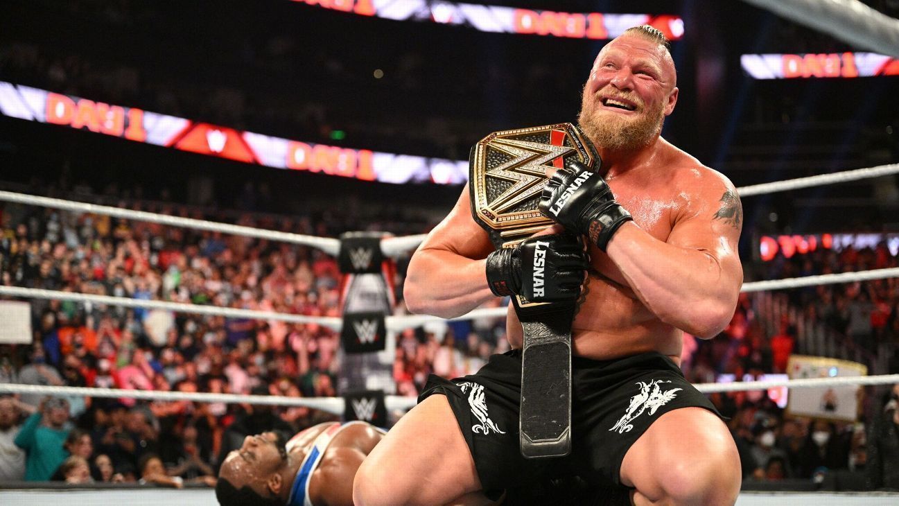 Brock Lesnar defeats Big E at Day 1