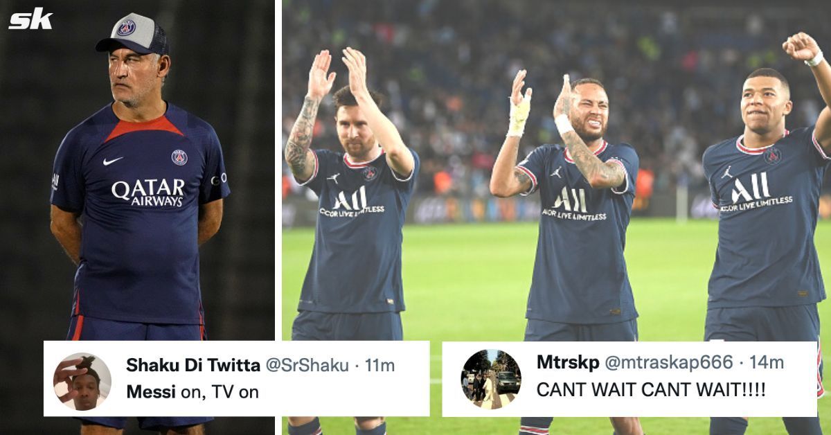 PSG fans rejoice at the news Lionel Messi starts alongside Mbappe and Neymar in pre-season game