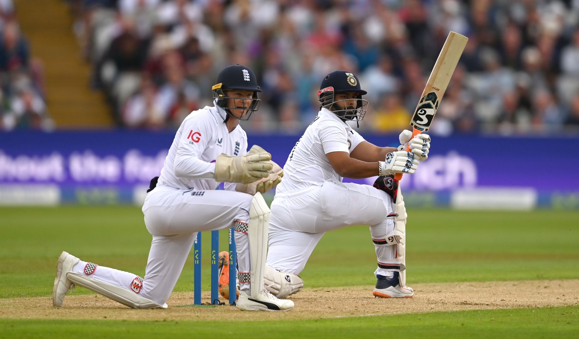 Rishabh Pant during the Birmingham Test. Pic: Getty Images