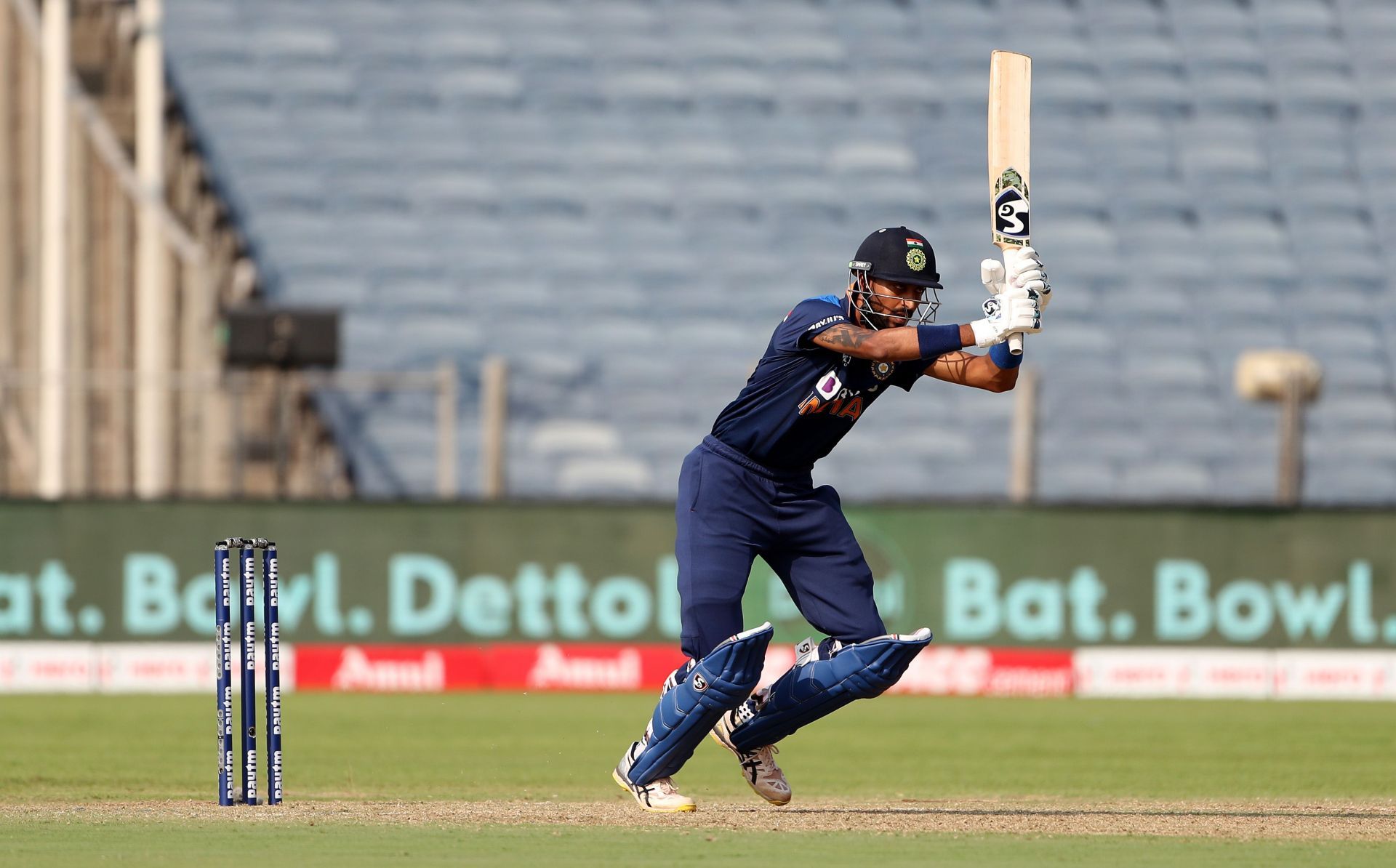 Krunal Pandya made his ODI debut for India last year against England at the MCA Stadium (Image: Getty)