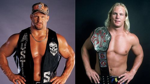 Stone Cold Steve Austin (left); Stunning Steve Austin (right)