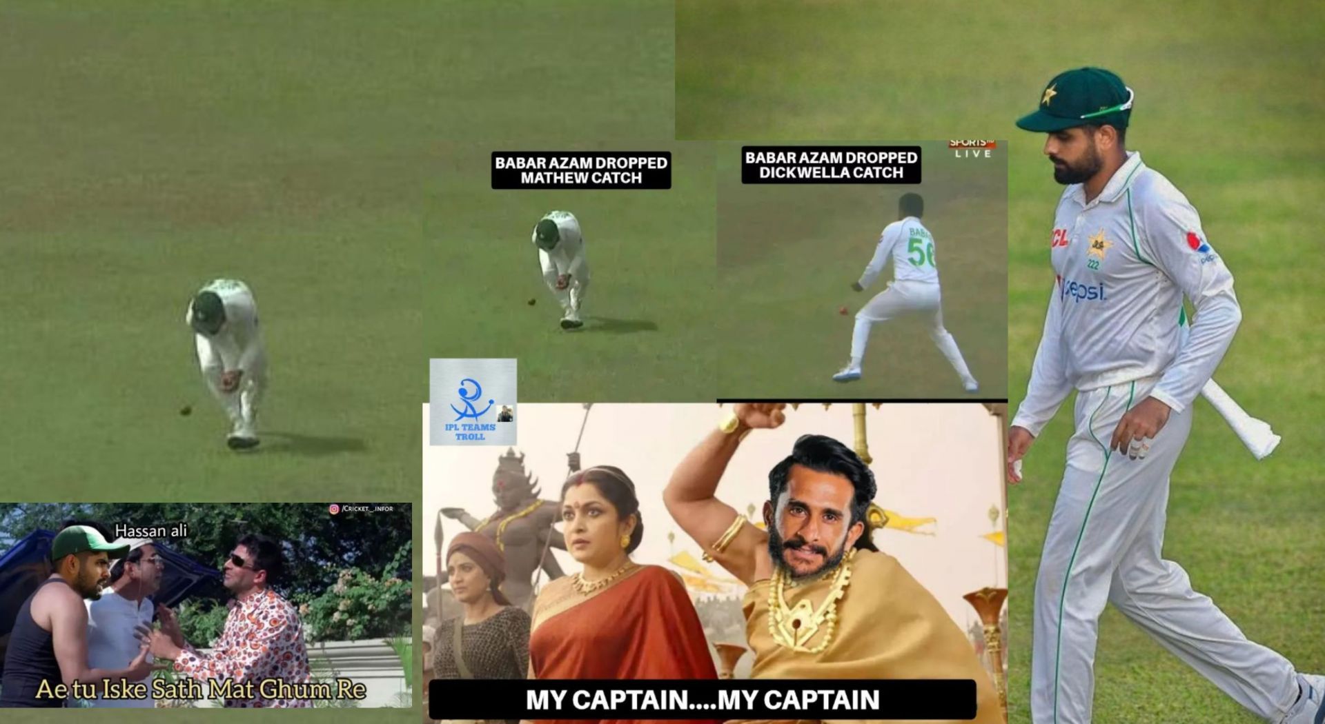 Fans troll Pakistan captain for poor fielding display