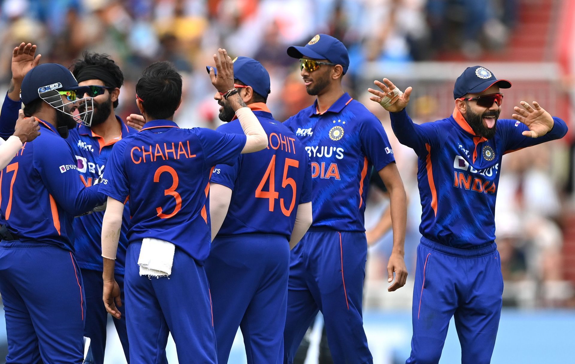 Team India during the one-day series in England. Pic: Getty Images