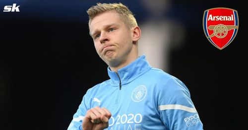 Manchester City's Oleksandr Zinchenko is close to joining Arsenal.