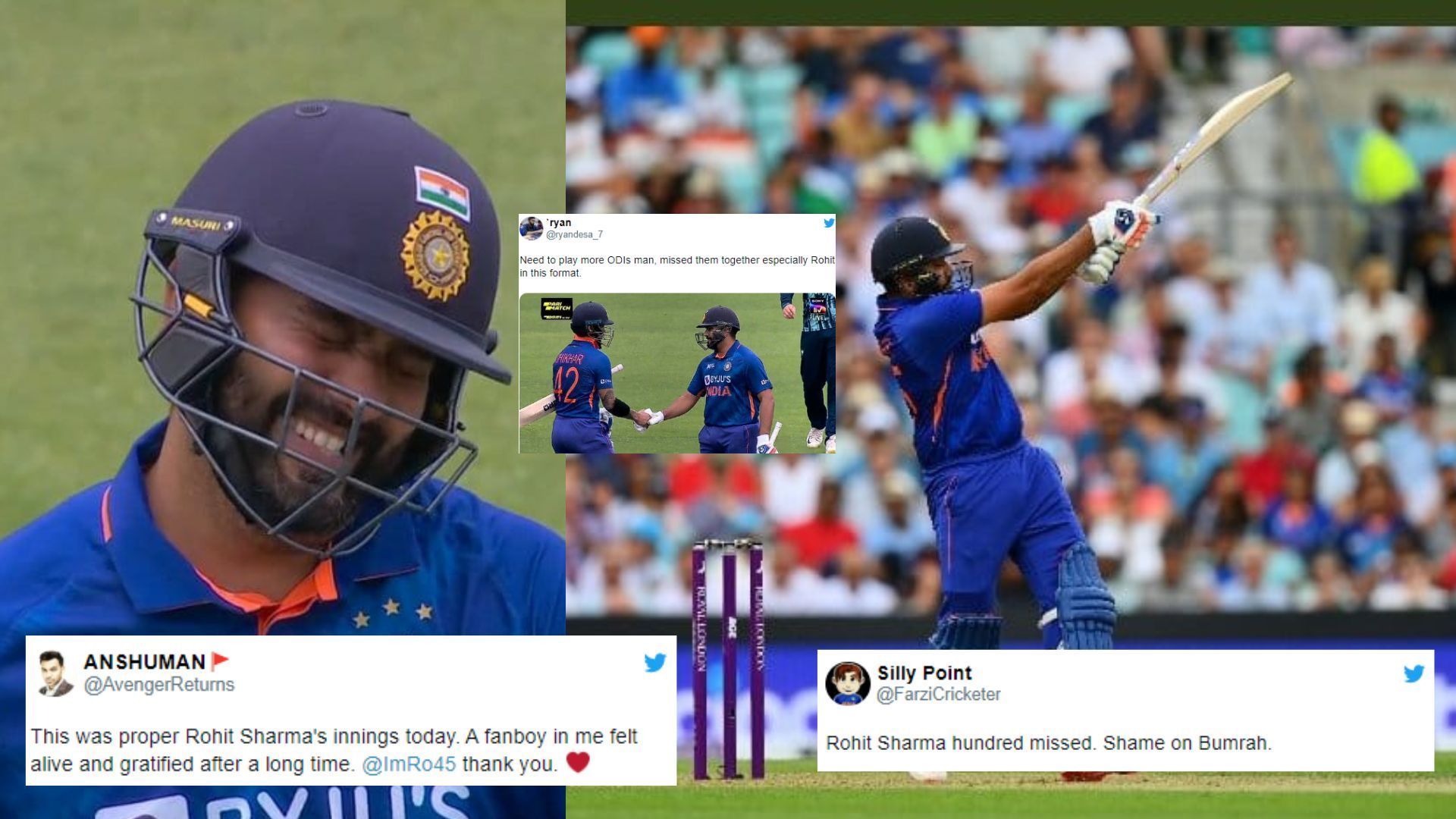 Rohit Sharma was absolutely on fire as his 76* helped India win comfortably. (P.C.:Twitter)