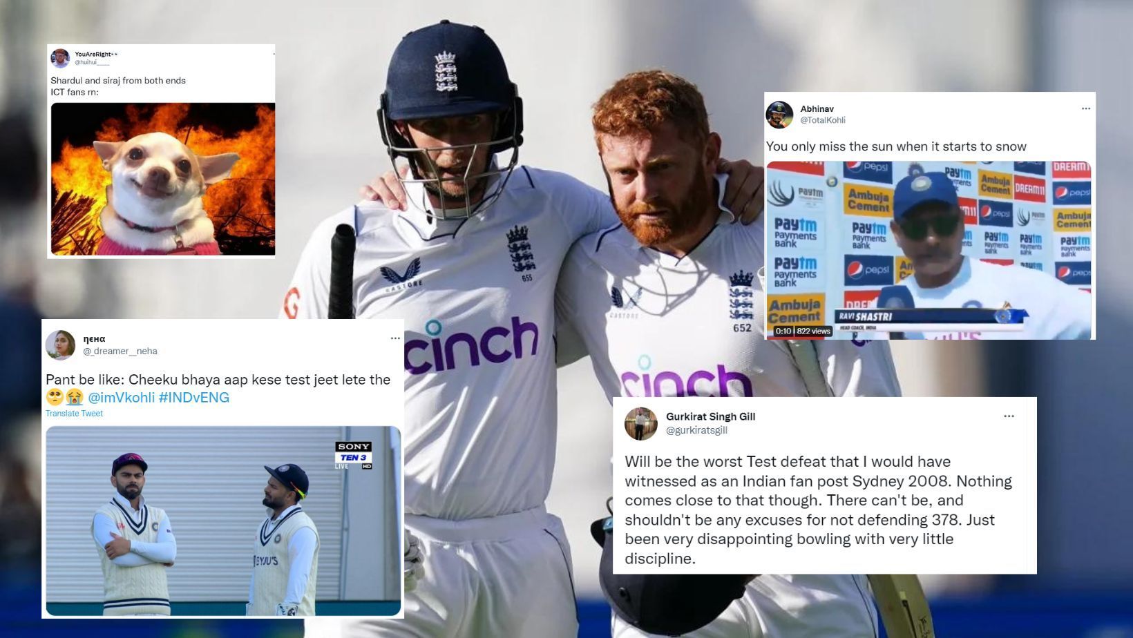 Twitter reacts to India&#039;s Day 4 performance.