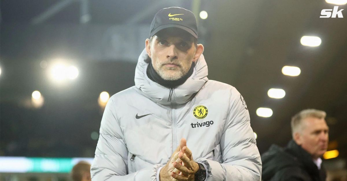 Blues manager Thomas Tuchel looks on after a match.