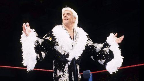 Flair rocked that butterfly robe, didn't he?