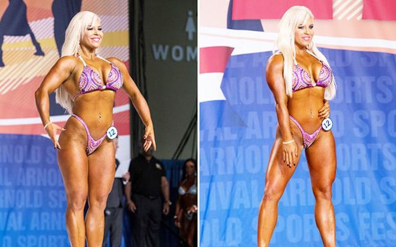 Dana Brooke showing-off her impressive physique