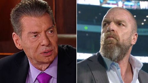 Former WWE Chairman Vince McMahon; WWE's EVP of Talent Relations Triple H