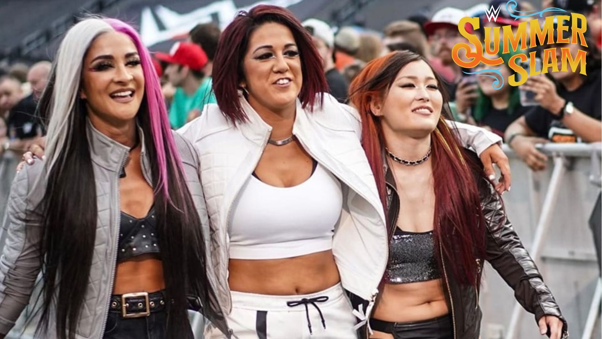 Bayley introduced Dakota Kai and Iyo Sky upon her return at SummerSlam