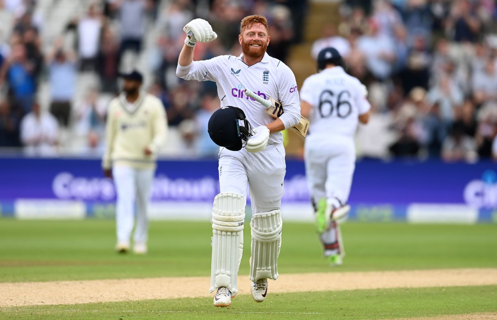 Jonny Bairstow scored two centuries for the home team in this Test match