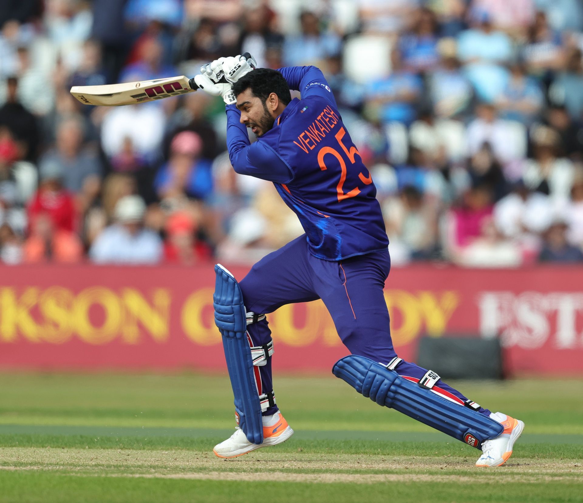 Venkatesh Iyer became the first batsman to score 150 in the Vijay Hazare Trophy while batting at No.6 or lower. (Getty Image) 