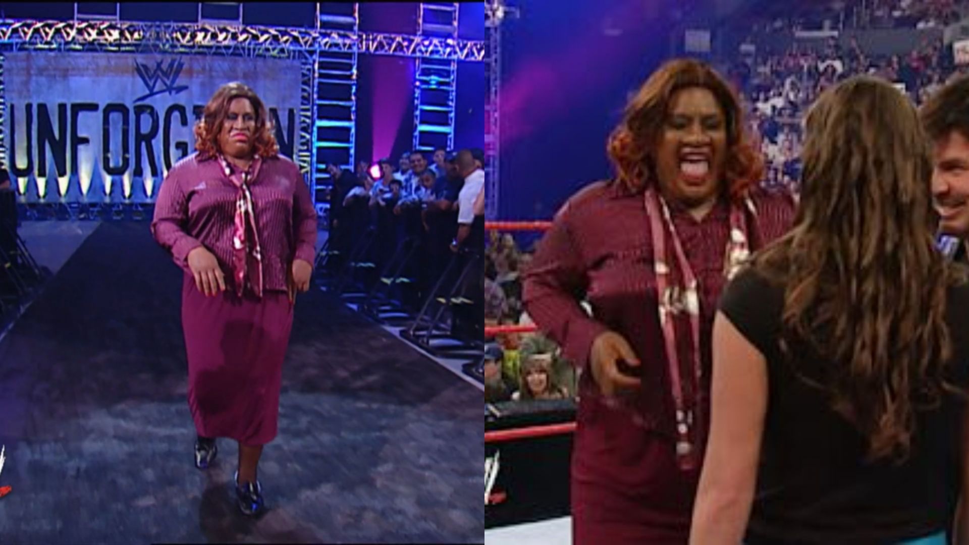 WWE Hall of Famer Rikishi, in disguise, kissed Stephanie McMahon