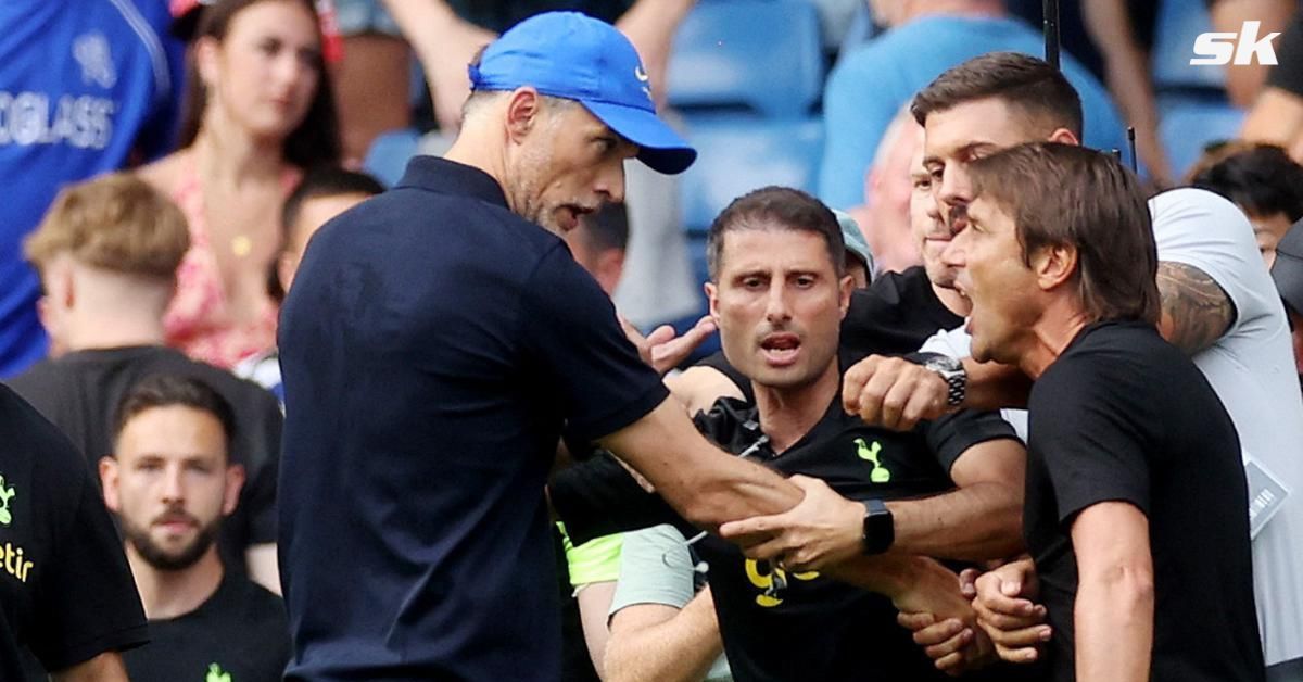 Tuchel and Conte had a heated tussle at Stamford Bridge