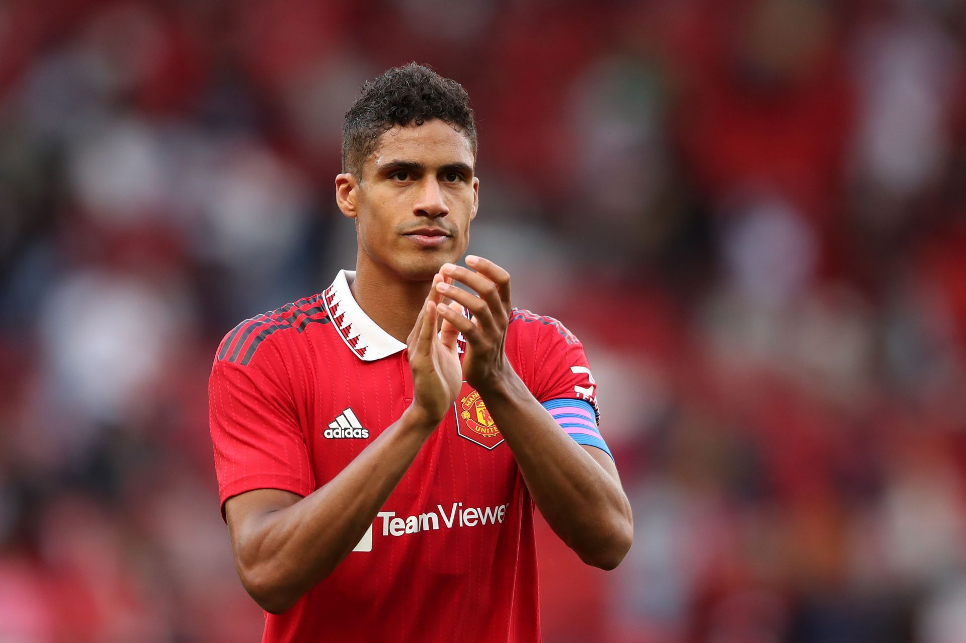 Raphael Varane in action against Rayo Vallecano - Pre-Season Friendly