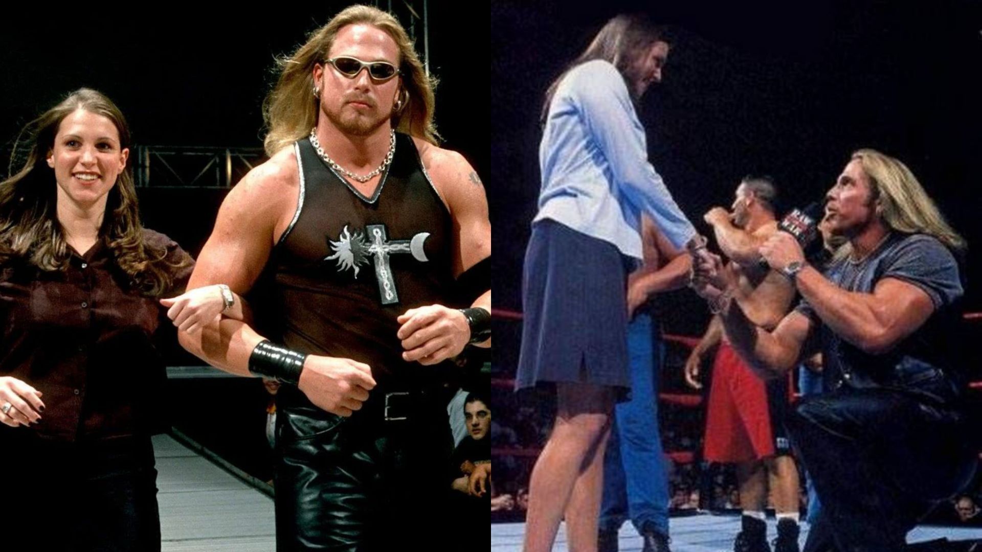 Test and Stephanie McMahon had an on-screen relationship in WWE