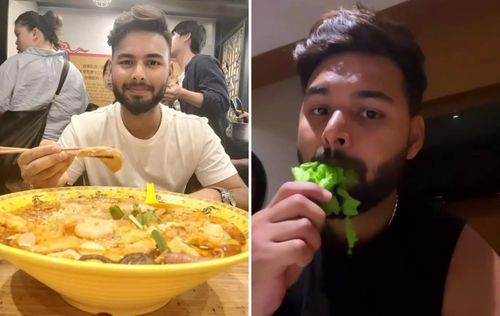 Team India's Rishabh Pant is known to be a foodie.