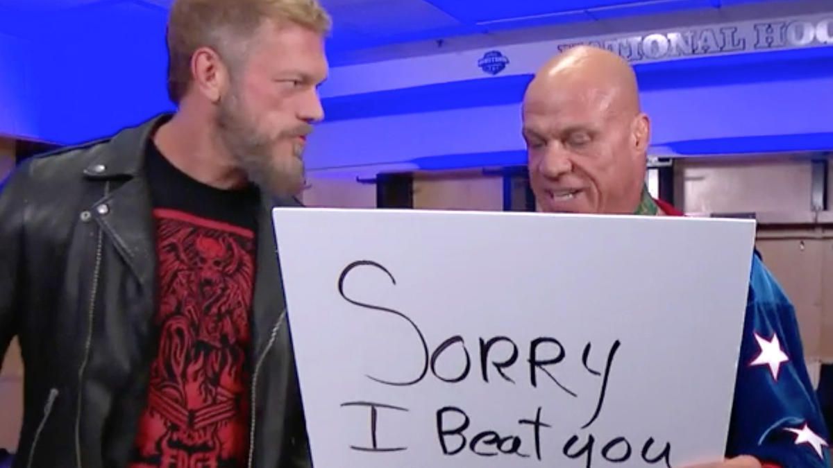 Kurt Angle recreated an iconic segment with Edge on RAW!