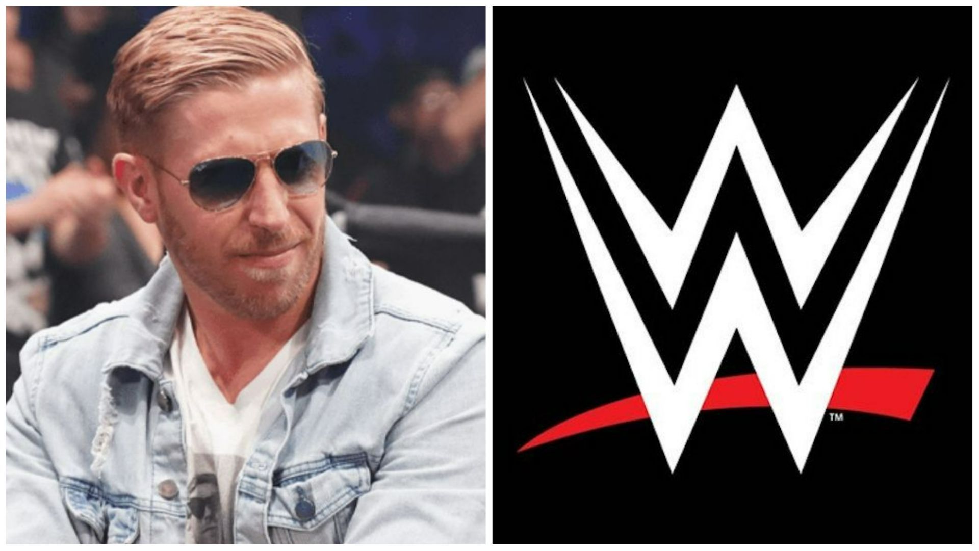 Orange Cassidy (L); WWE Logo (R)