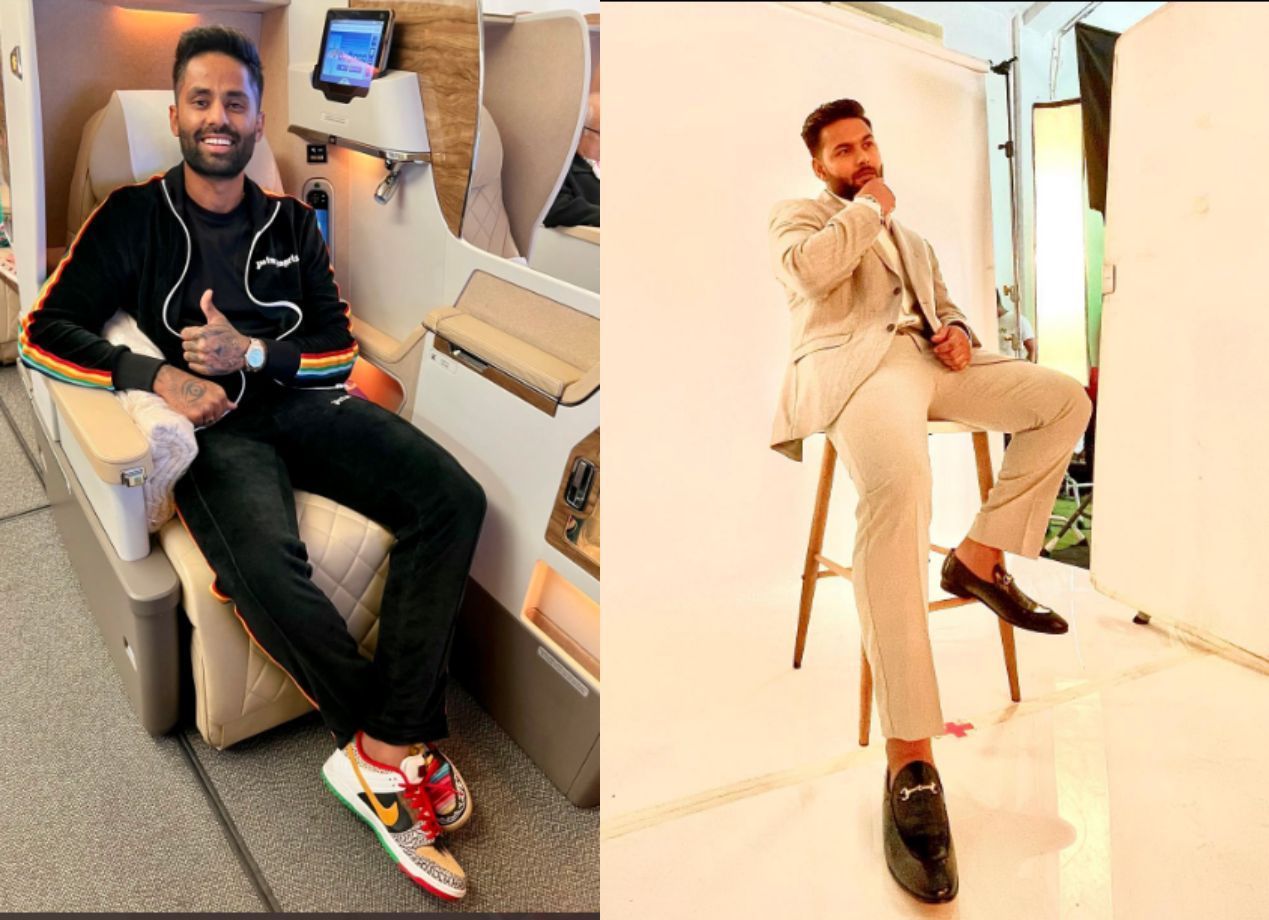 Suryakumar Yadav (left) and Rishabh Pant. Pics: Instagram