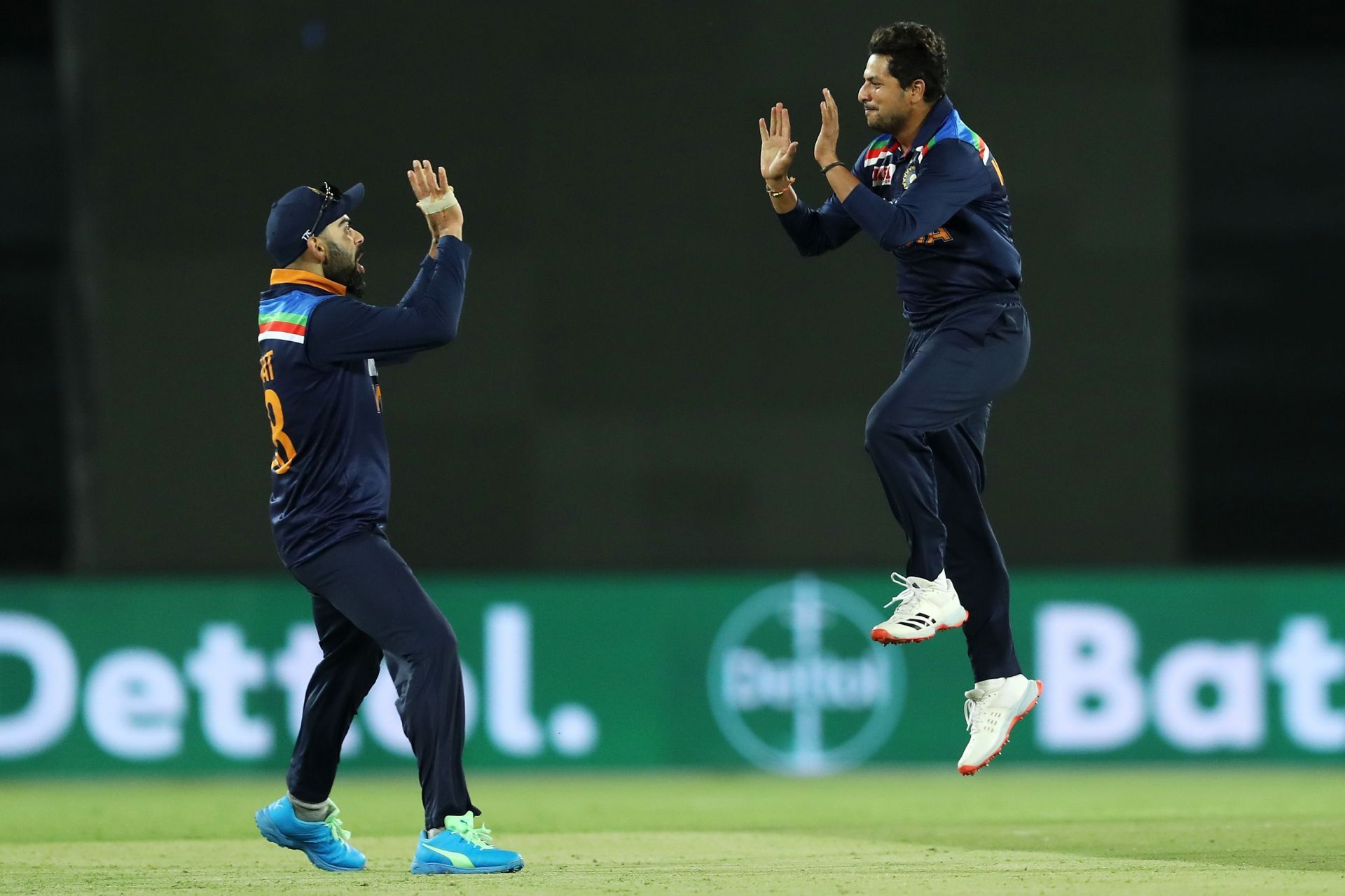 Kuldeep Yadav picked up three wickets in the final T20I against the West Indies