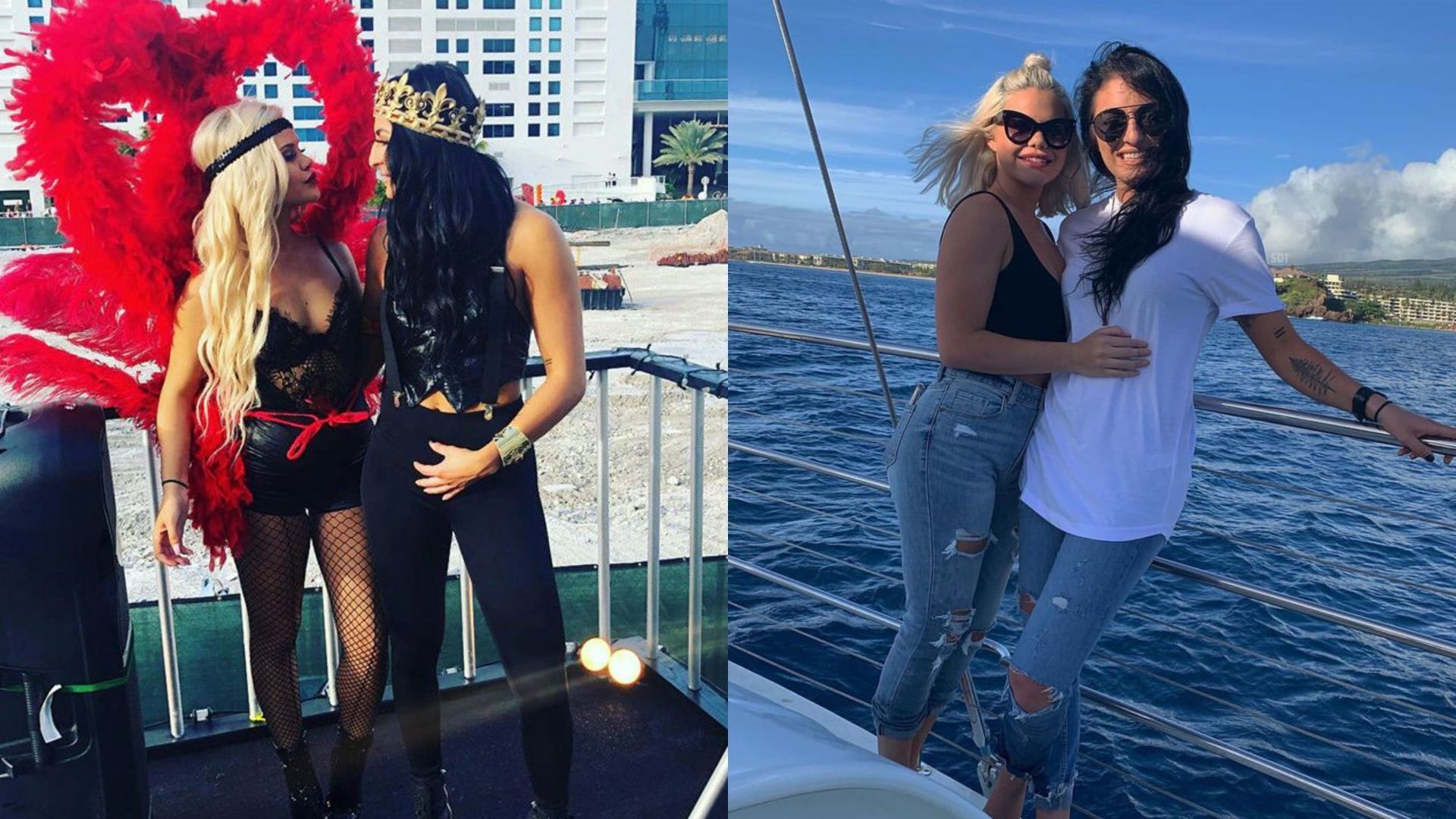 Sonya Deville with her ex-girlfriend, Arianna Johnson