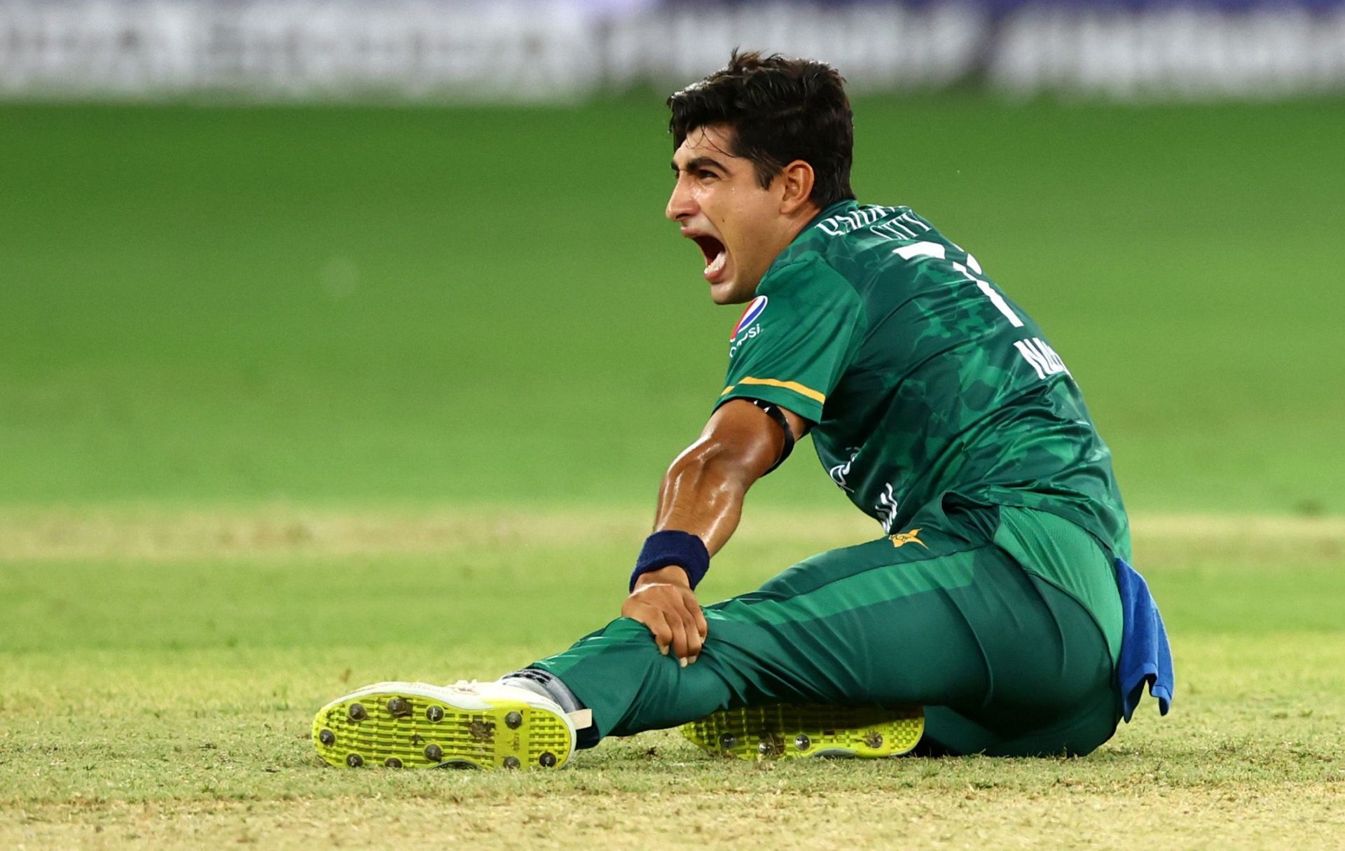 Naseem Shah struggled with cramps in the India-Pakistan clash