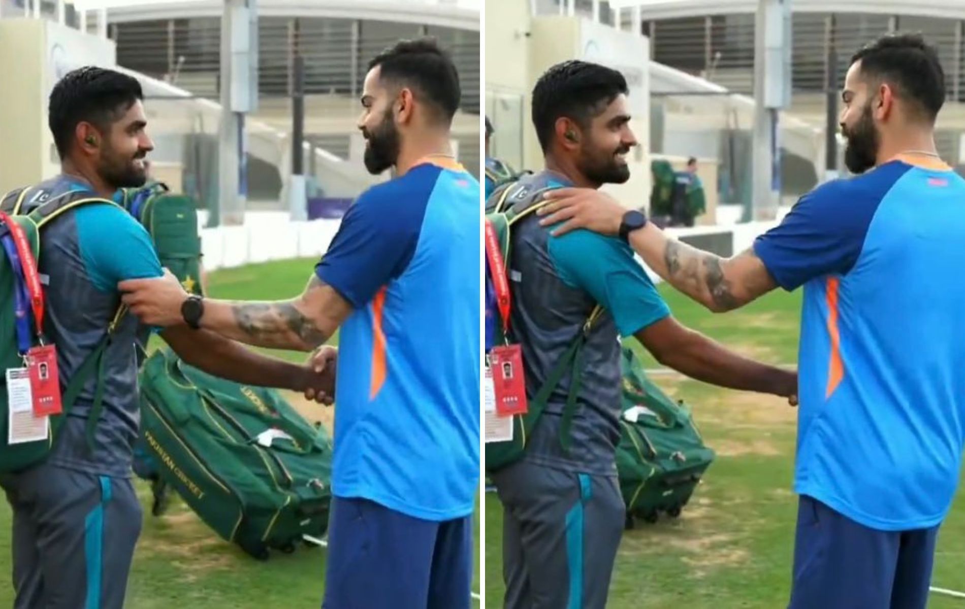 Babar Azam (L) and Virat Kohli (R). 