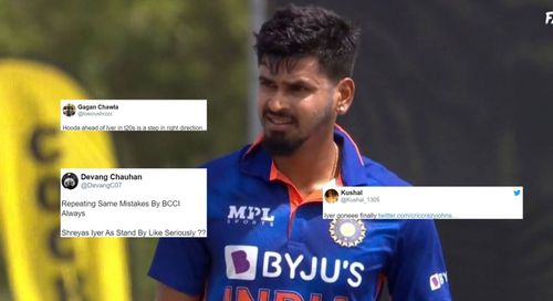 Shreyas Iyer missed out on the main squad for the Asia Cup