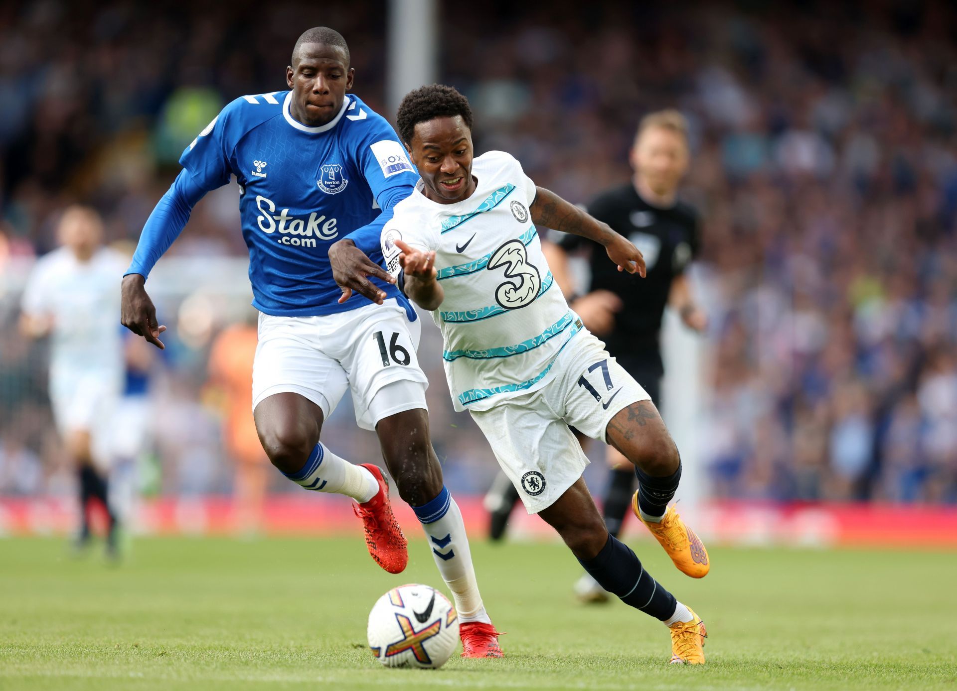 Sterling made his Premier League debut for Chelsea against Everton