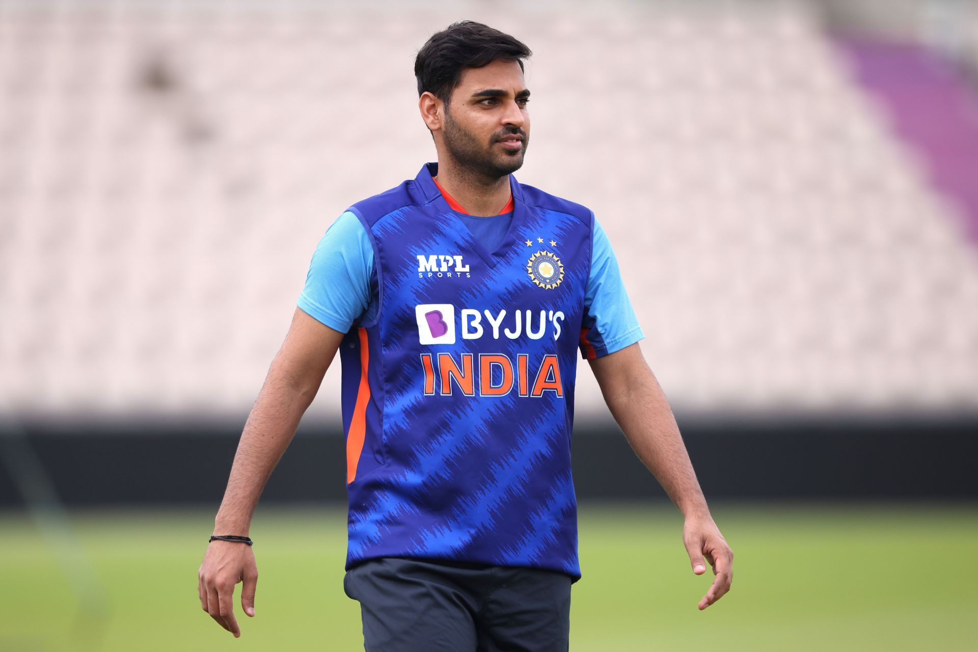 Bhuvneshwar Kumar during India net sessions