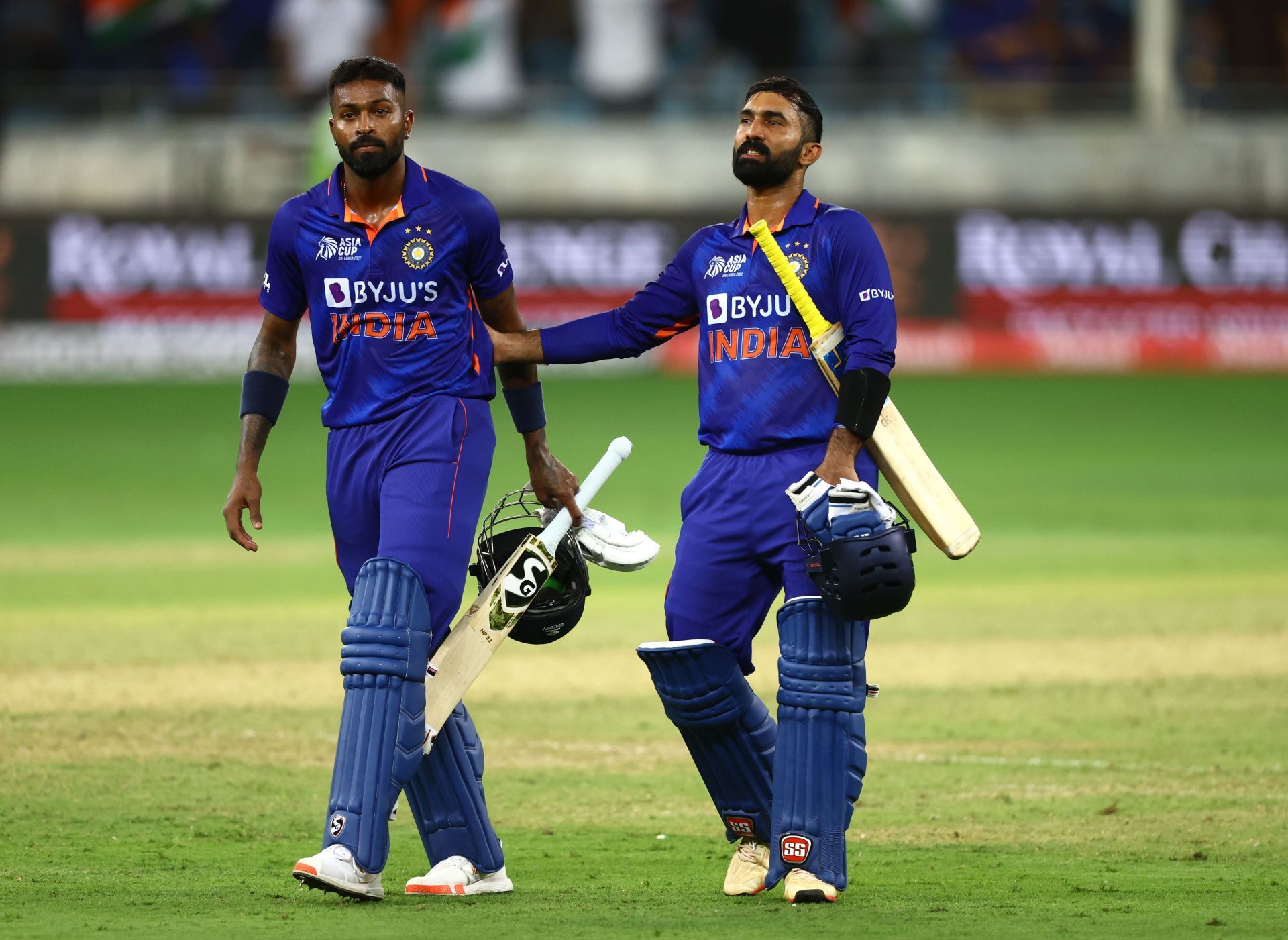 Hardik Pandya and Dinesh Karthik remained unbeaten in India's chase against Pakistan.