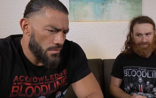 Roman Reigns and Sami Zayn this week