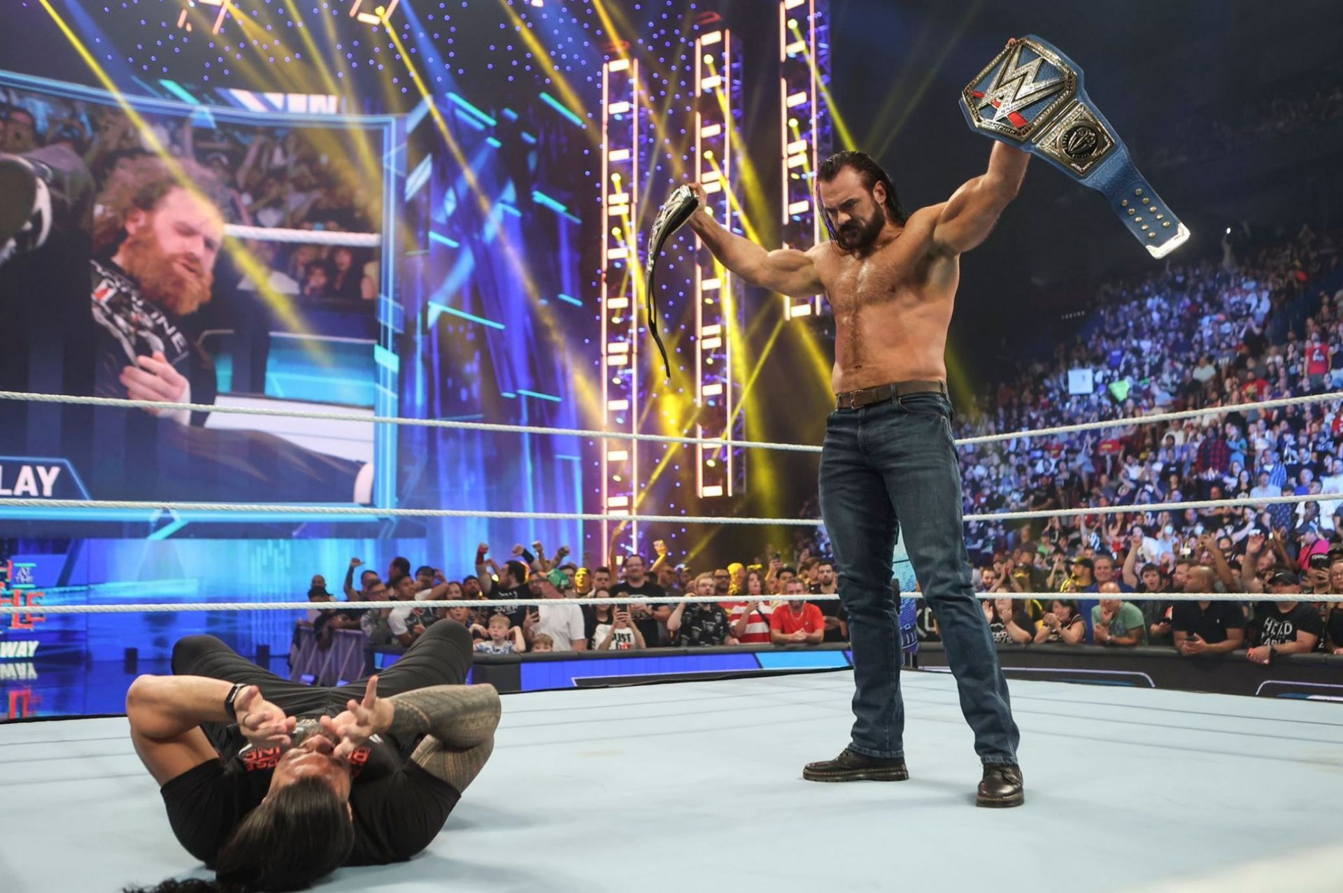 Drew McIntyre laid out Roman Reigns to close out SmackDown