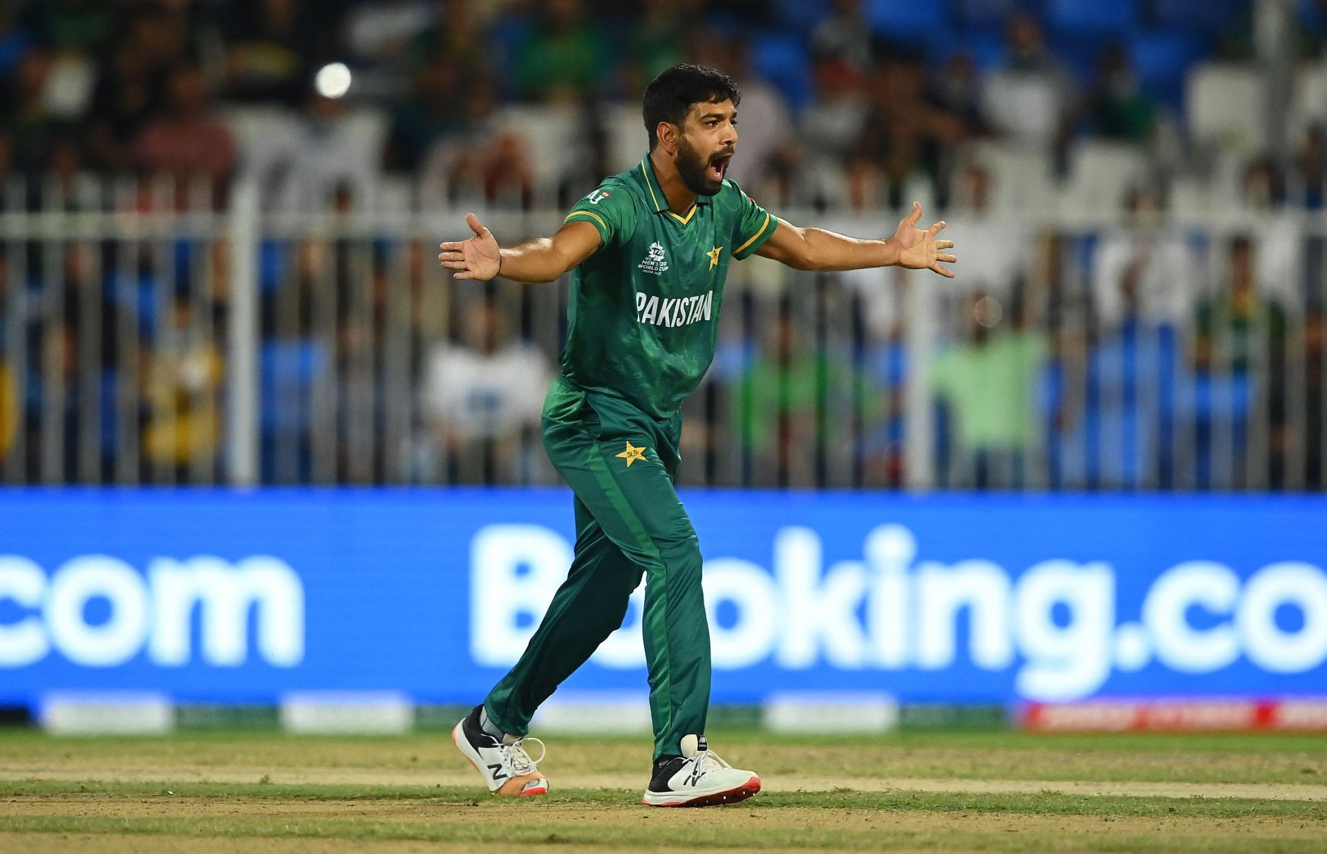Haris Rauf in action during the T20 World Cup. Pic: Getty Images1