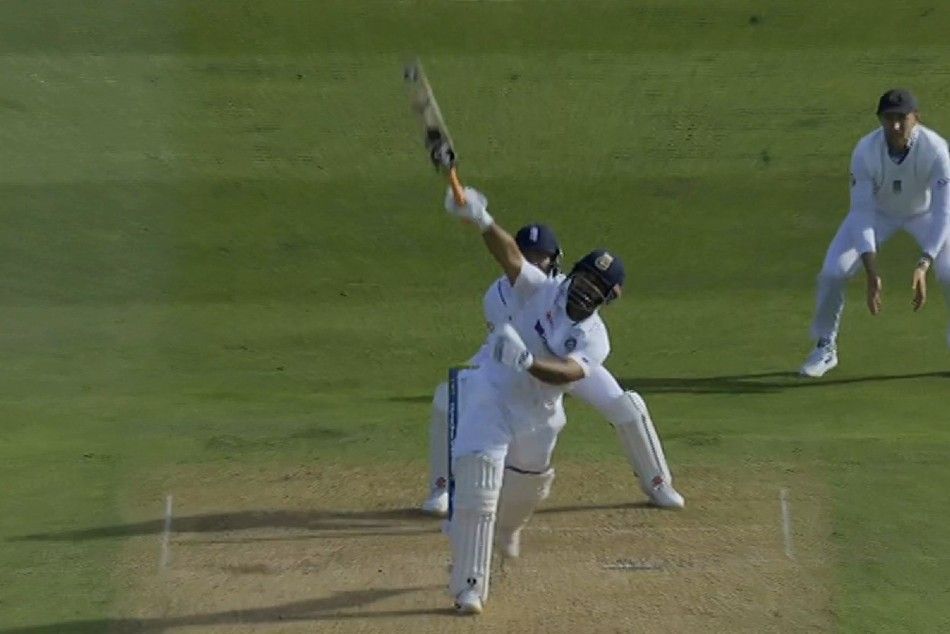 Rishabh Pant took on Jack Leach to hit an astonishing 101 meter six