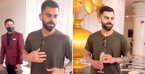 Virat Kohli is currently on a break from cricket. (Credit: Instagram/Mondrian Doha)