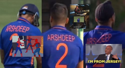 Arshdeep Singh's jersey was everywhere at St Kitts on Monday.