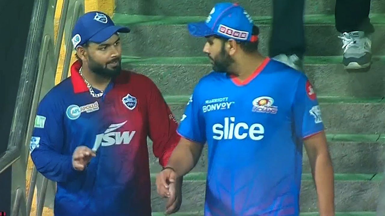 Rohit Sharma was seen with Rishabh Pant after DC&#039;s gut-wrenching defeat against MI in IPL 2022
