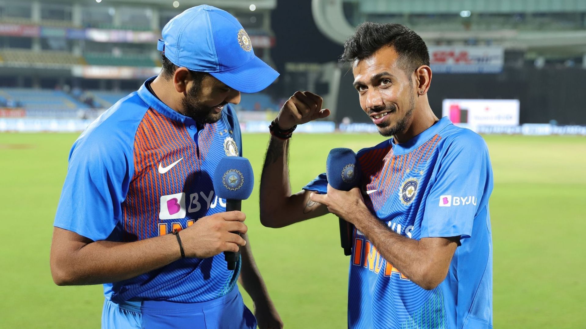 Rohit Sharma and Yuzi Chahal have always shared a fun relationship ever since their Mumbai Indians playing days. (PC: Getty Images)