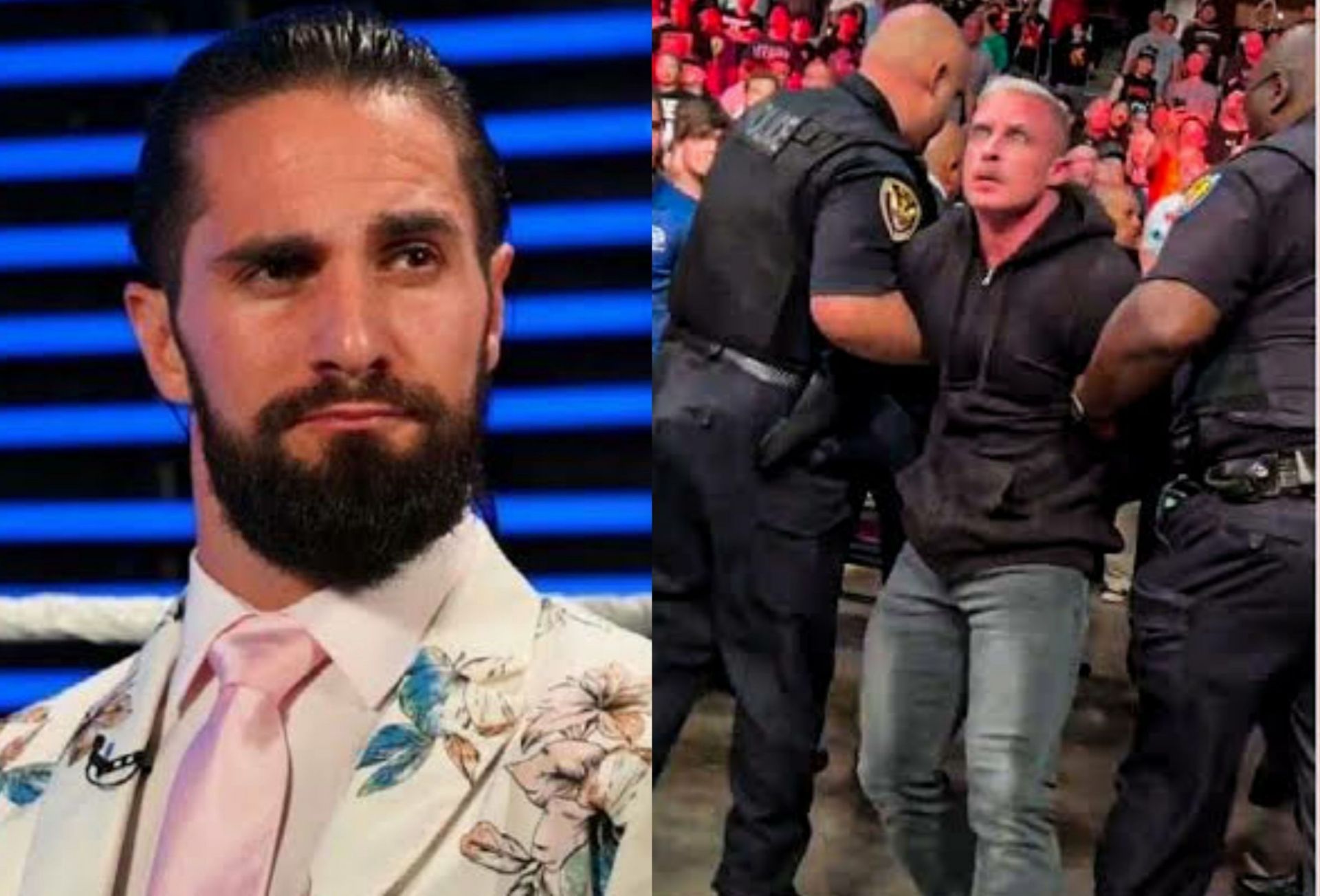 Seth Rollins(Left); Dexter Lumis(Right)