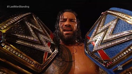 Roman Reigns posing with the Undisputed WWE Universal Title