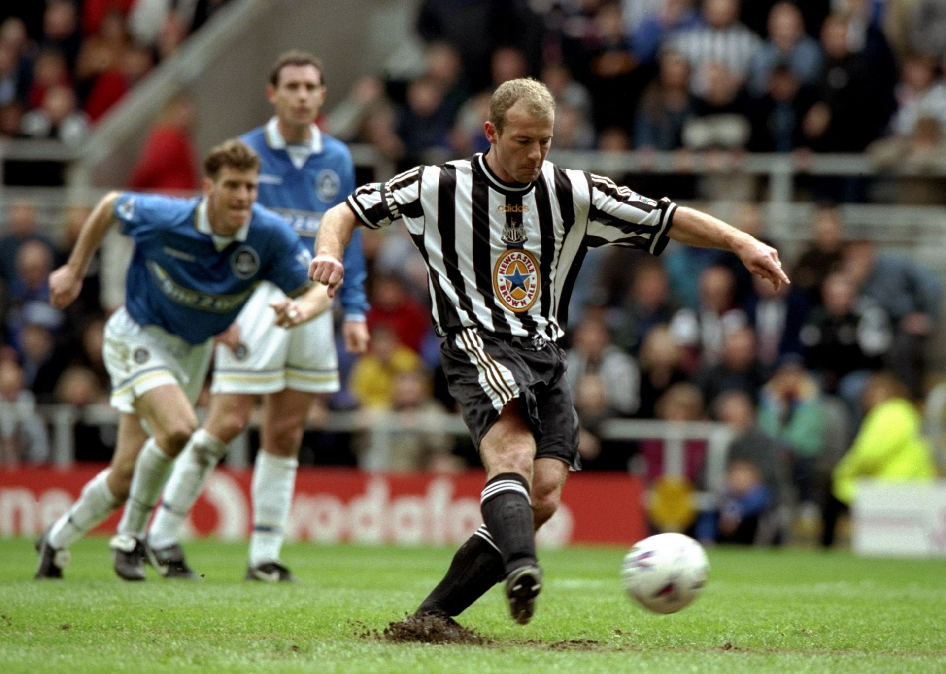 Alan Shearer in action for Newcastle United