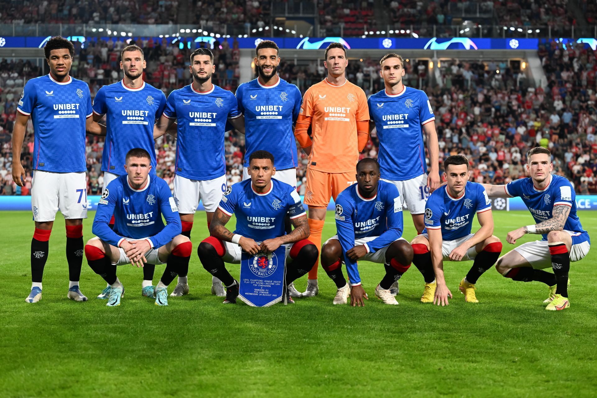 PSV Eindhoven v Glasgow Rangers - UEFA Champions League Play-Off Second Leg