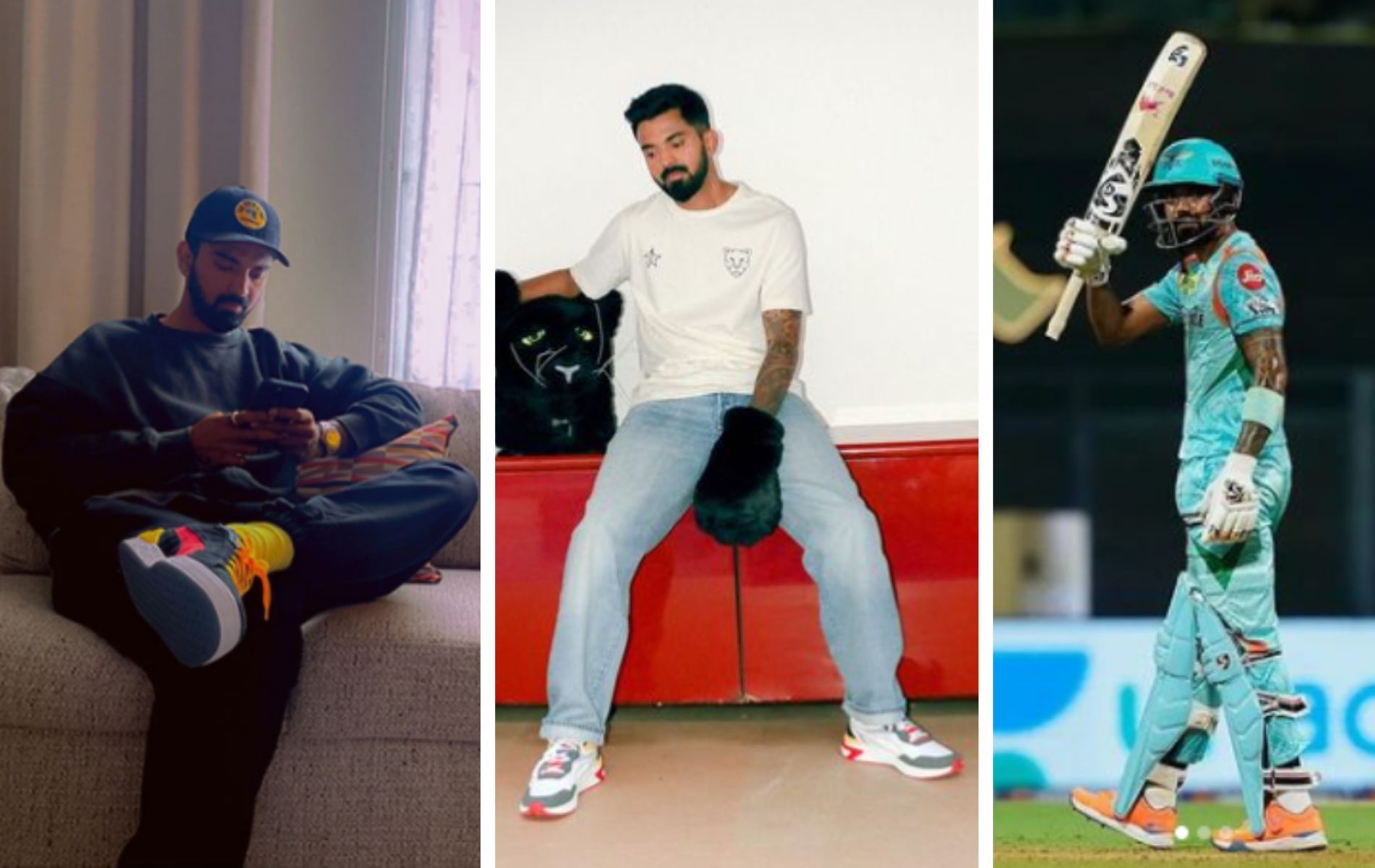 KL Rahul loves to experiment with his sneakers.