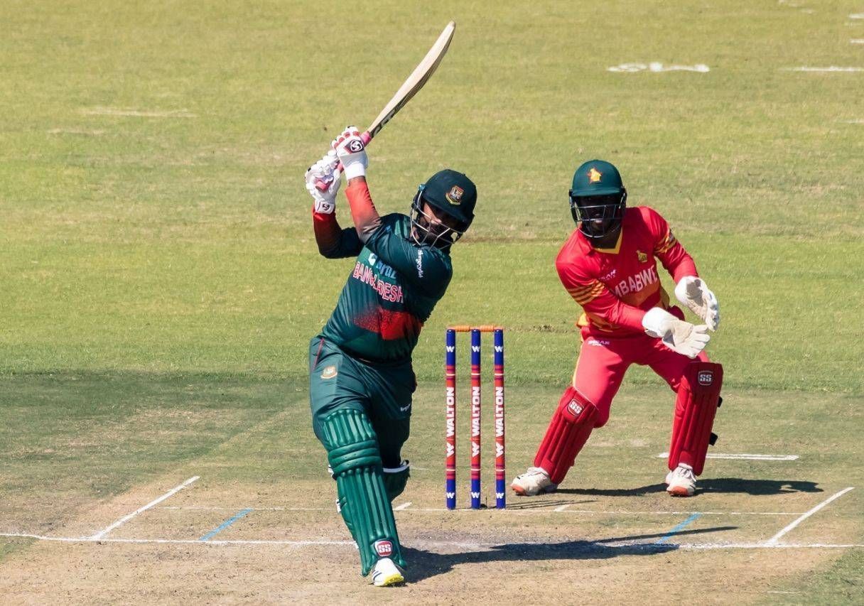 Tamim Iqbal reached 8000 runs in the ODI series against Zimbabwe. (Credits: Twitter)